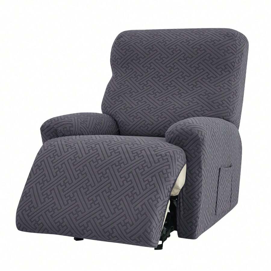 Recliner Sofa Cover - 스플릿 자카드 리클라이너 커버 솔리드 컬러