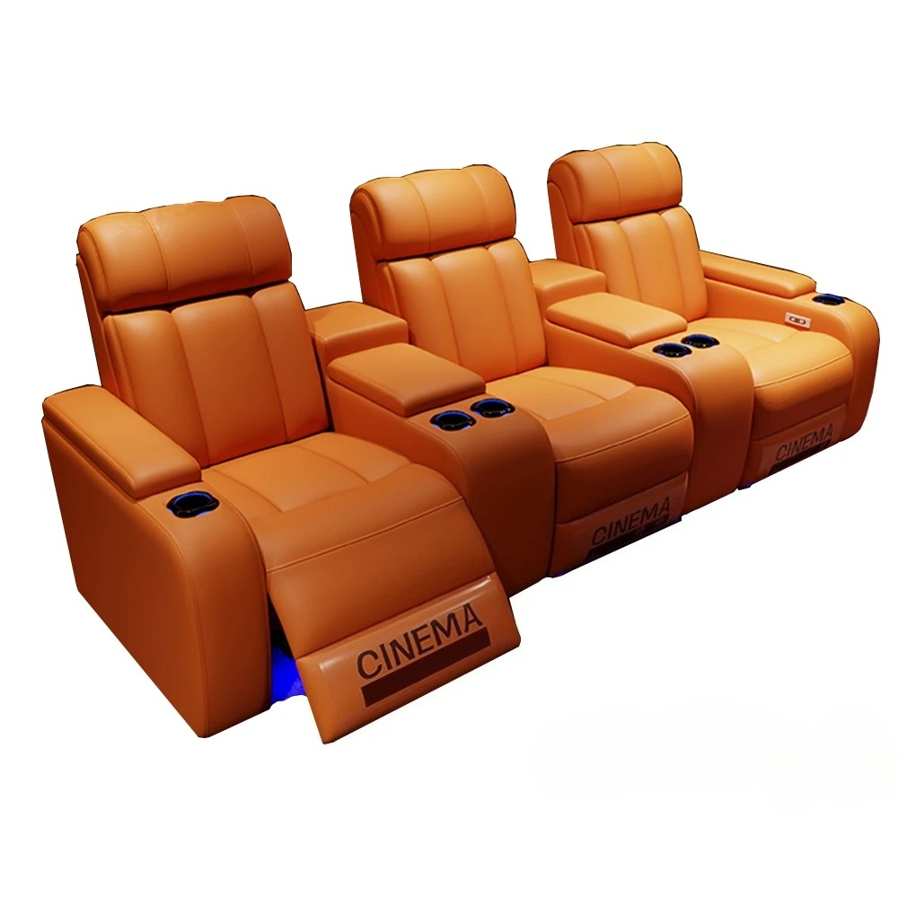Home Cinema Luxury - 럭셔리 전동 리클라이너 시네마 의자, 컵
