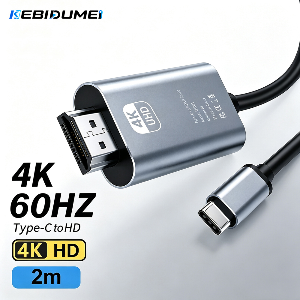 Home Cinema Portable - KEBIDUMEI 4K@60Hz Type-C-HD 디스플레이 변환기 케이블