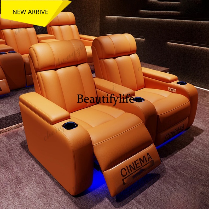 Home Cinema Luxury - G153 고급 천연 가죽 전동 리클라이너