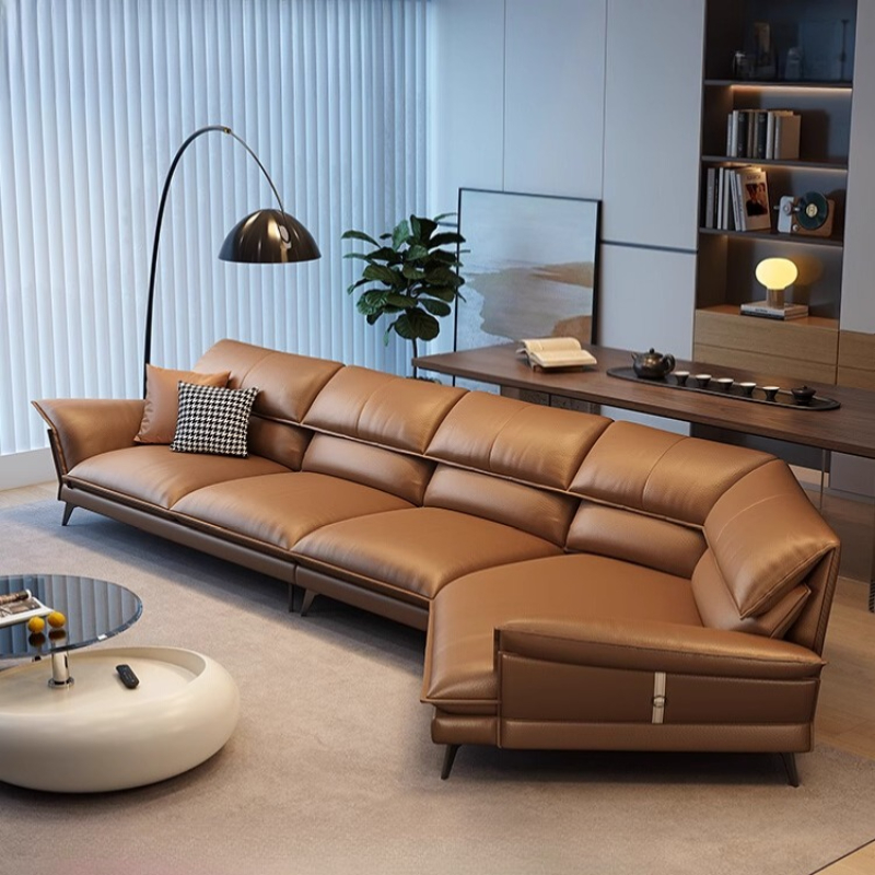 Home Cinema Luxury - 진짜 가죽 럭셔리 이탈리아 소파 북유럽
