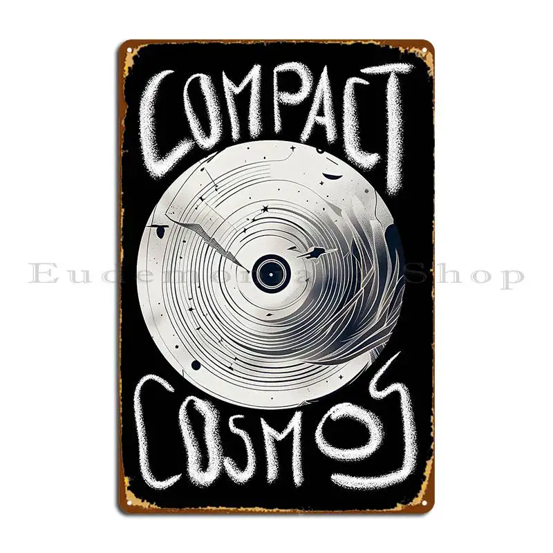 Home Cinema Compact - 비닐 레코드 컴팩트 코스모스 금속 간판