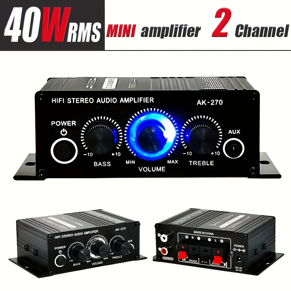 Home Cinema Compact - AK-270 12V/24V 400W 컴팩트 파워 앰프