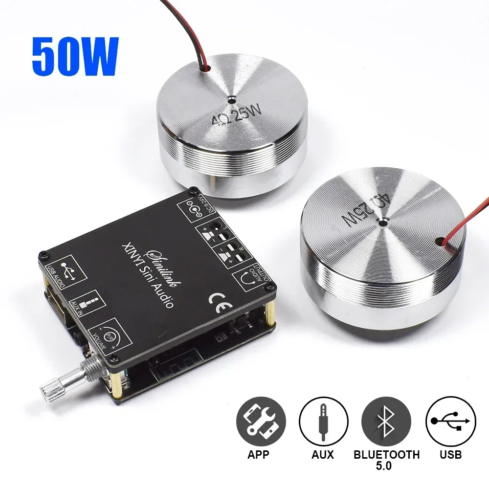 Home Cinema Portable - 2*25W 휴대용 스테레오 진동 스피커 오디오