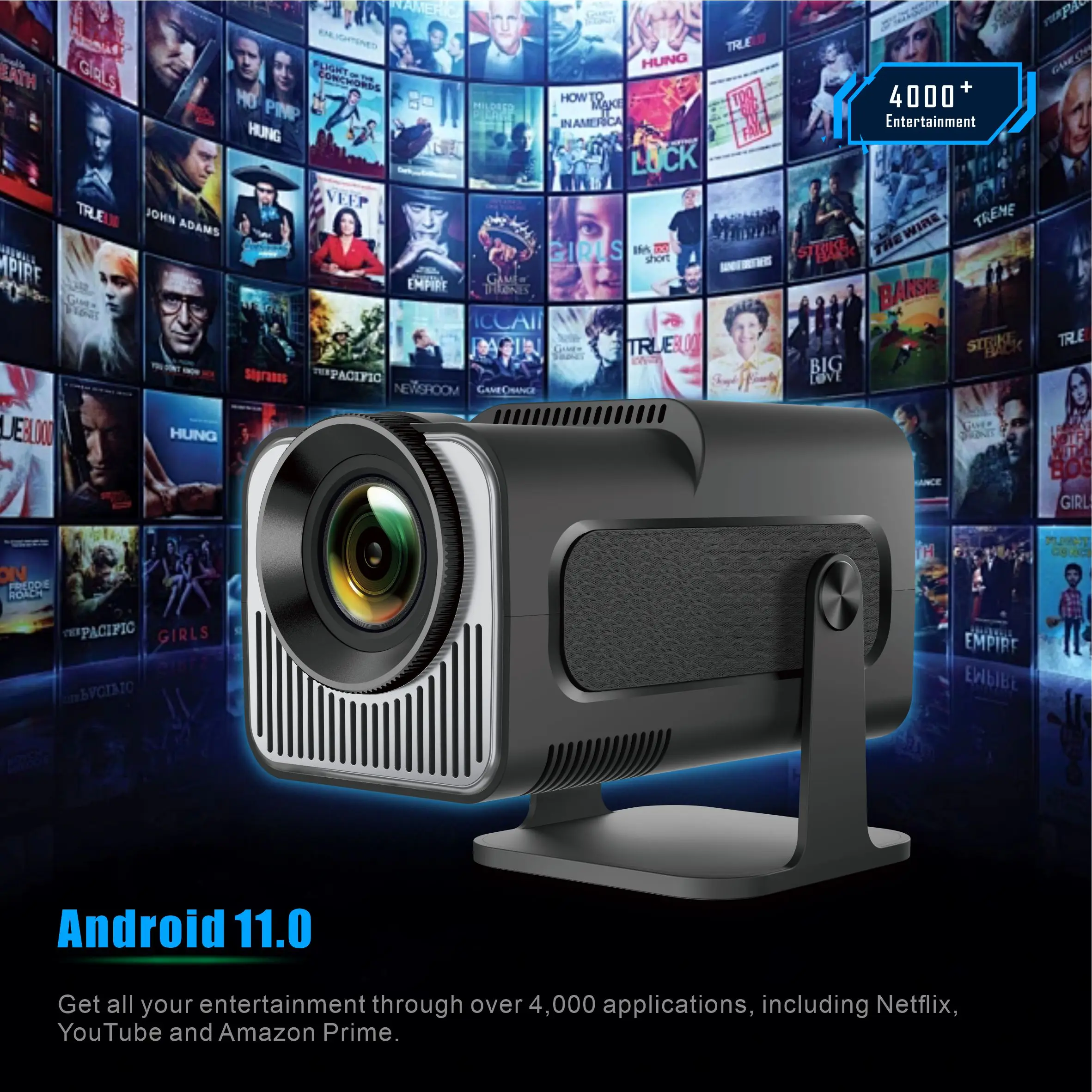 살랑에 HY320 미니 안드로이드 14.0 프로젝터 L - Home Cinema Compact 리뷰 및 가격
