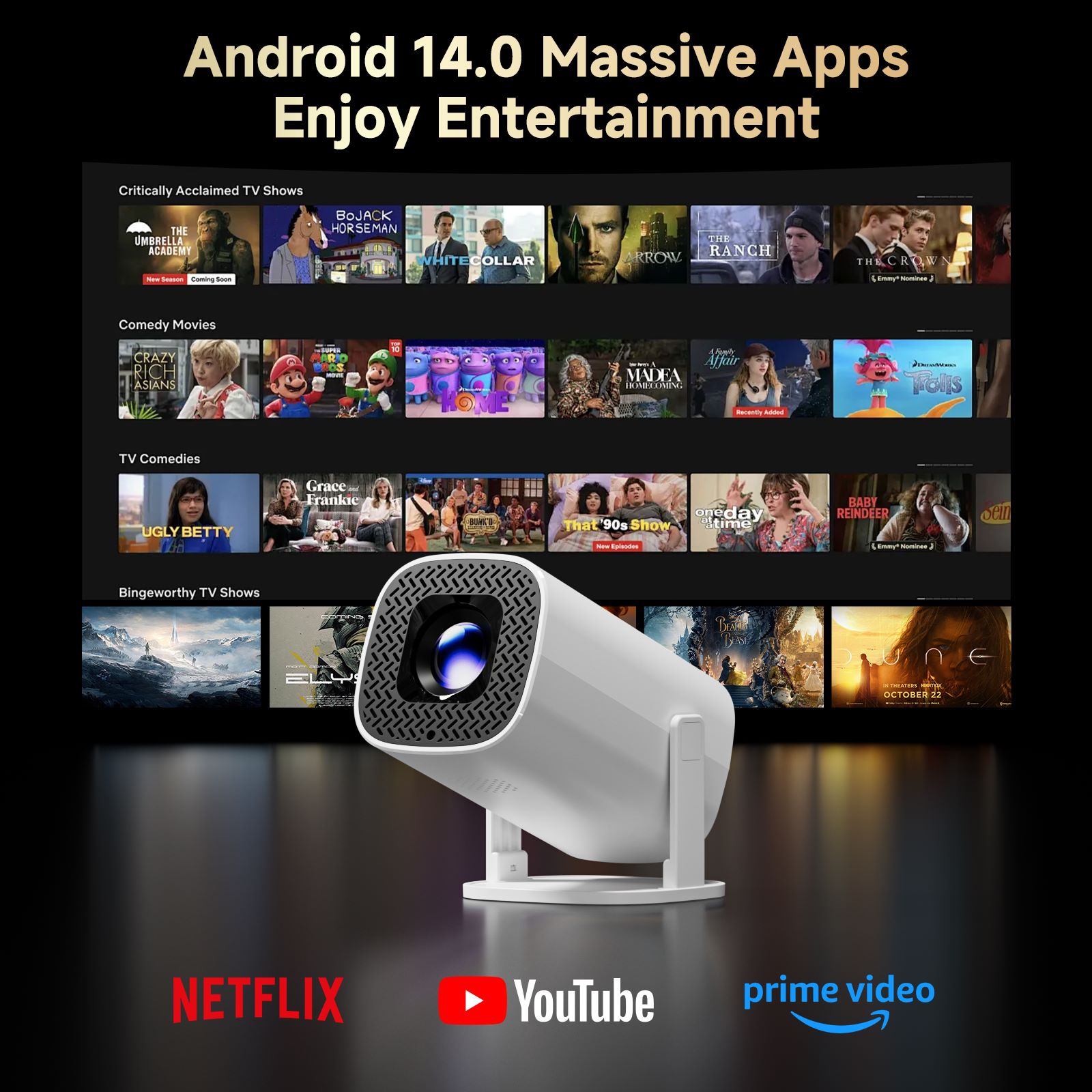 HONGTOP P30PRO 스마트 미니 프로젝터 안드로 - Home Cinema Compact 리뷰 및 가격