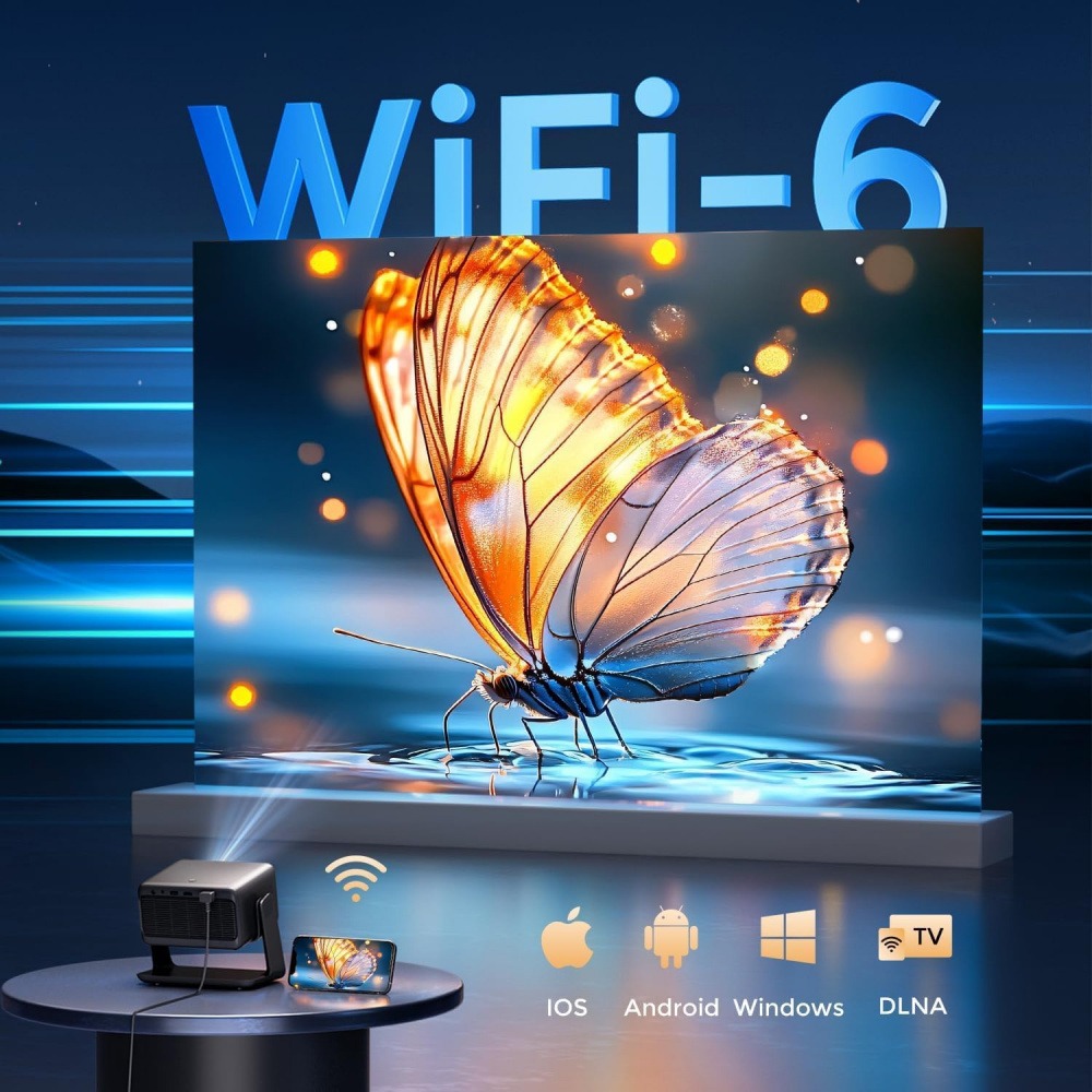 4K 비디오 프로젝터 Wifi 블루투스 스마트 휴대용  - Home Cinema Compact 리뷰 및 가격