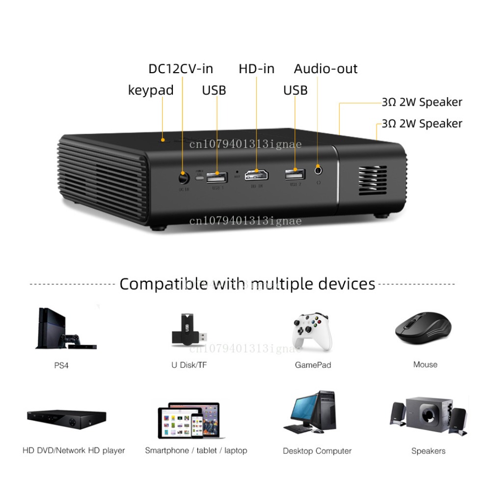 U30 최고 판매 3D 4K 프로젝터 휴대용 피코 DL - Home Cinema Portable 리뷰 및 가격