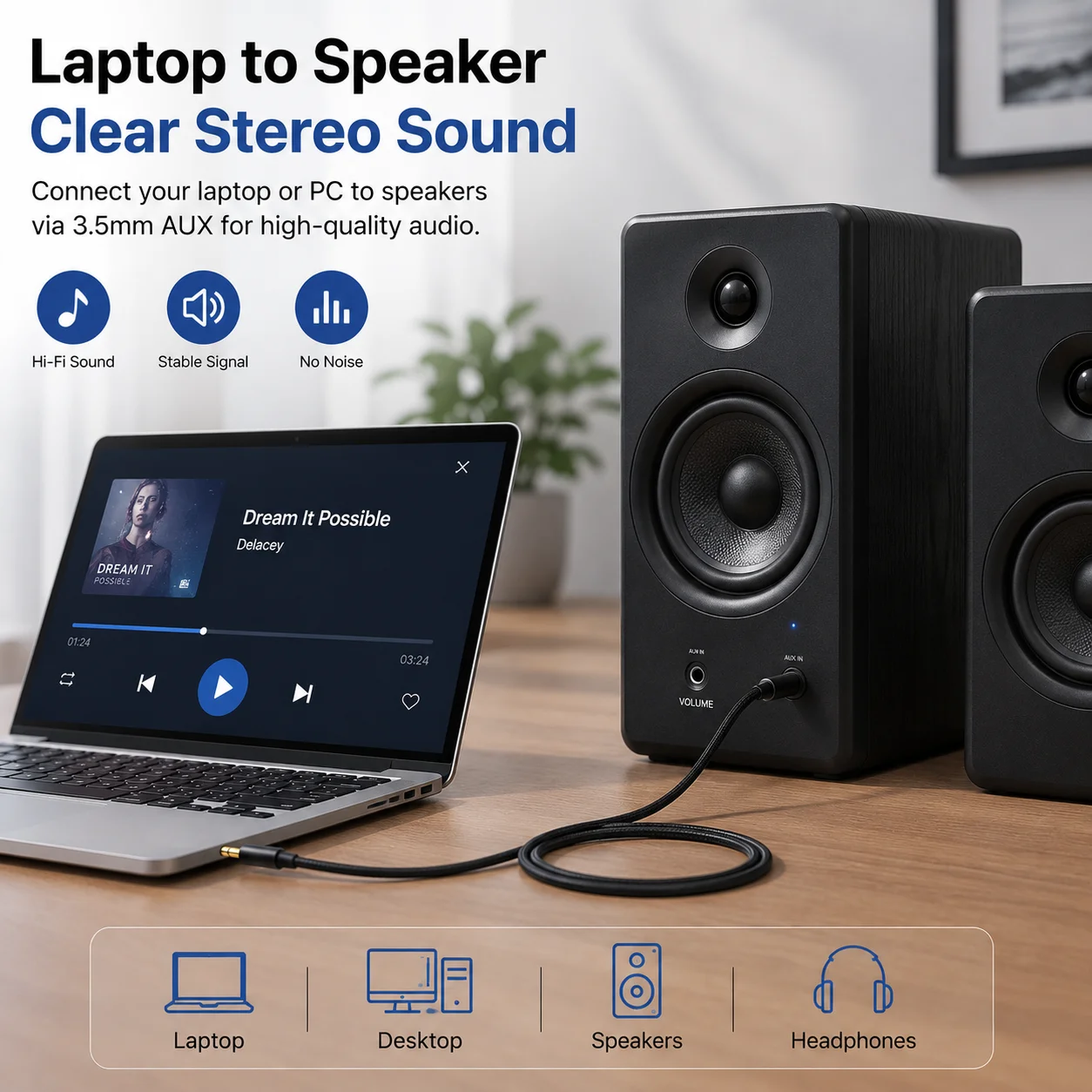 3.5mm AUX 오디오 케이블, 나일론 편조형 남성- - Home Cinema Headphones 리뷰 및 가격