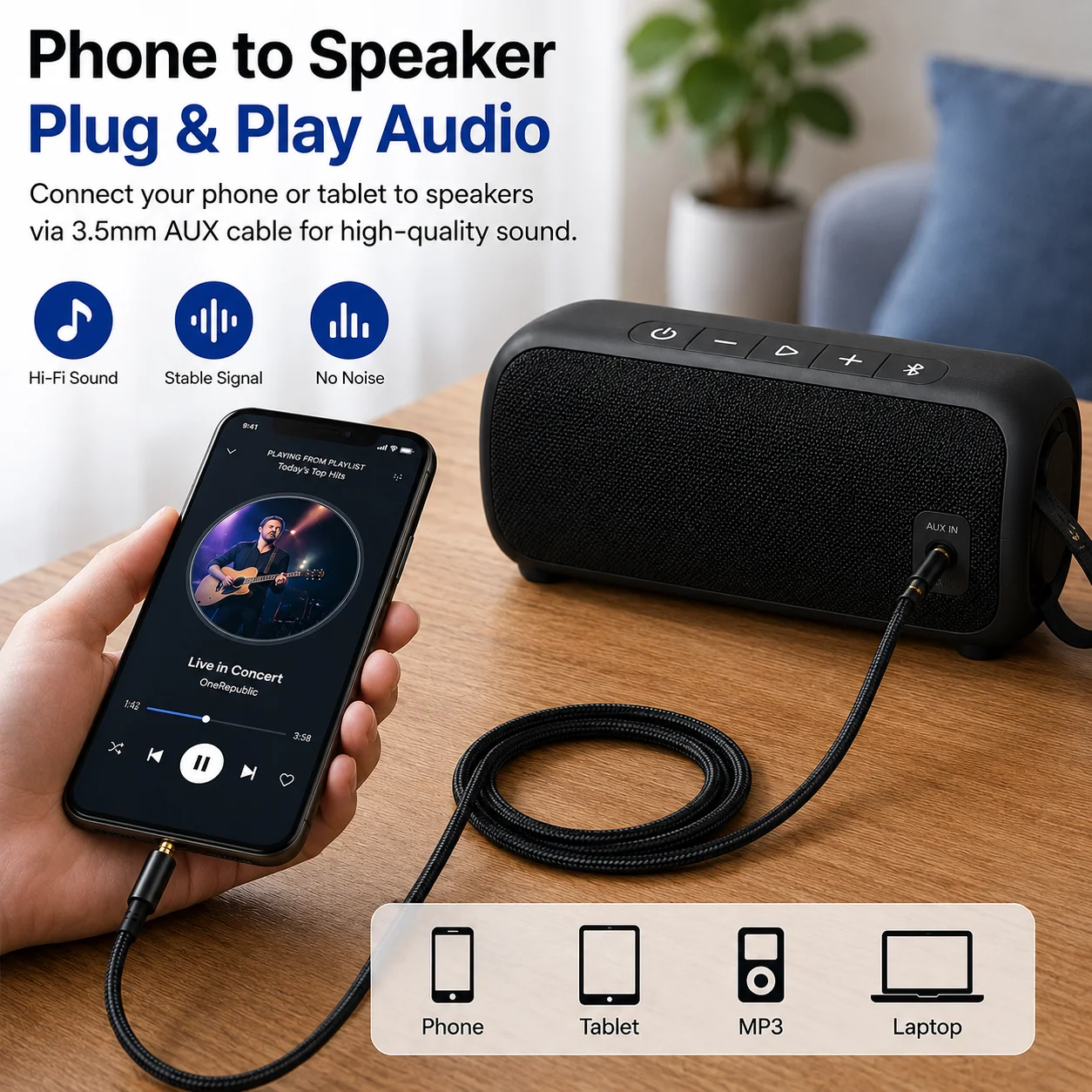 3.5mm AUX 오디오 케이블, 나일론 편조형 남성- - Home Cinema Headphones 리뷰 및 가격