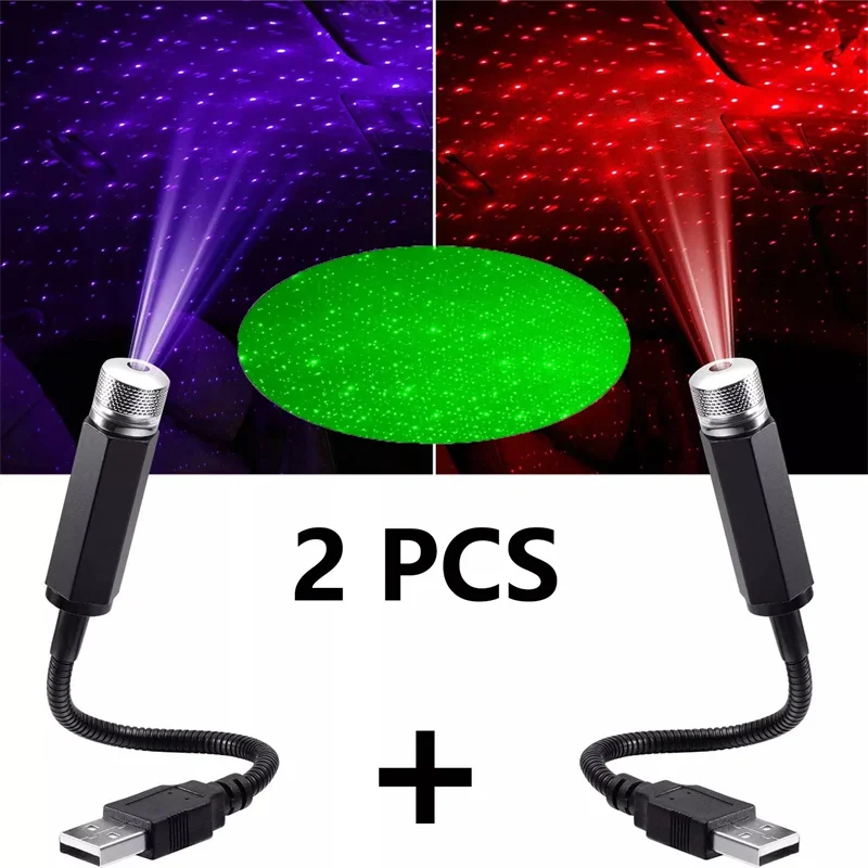 미니 자동차 LED 스타 나이트 라이트 프로젝터 USB - Home Cinema Projector 리뷰 및 가격