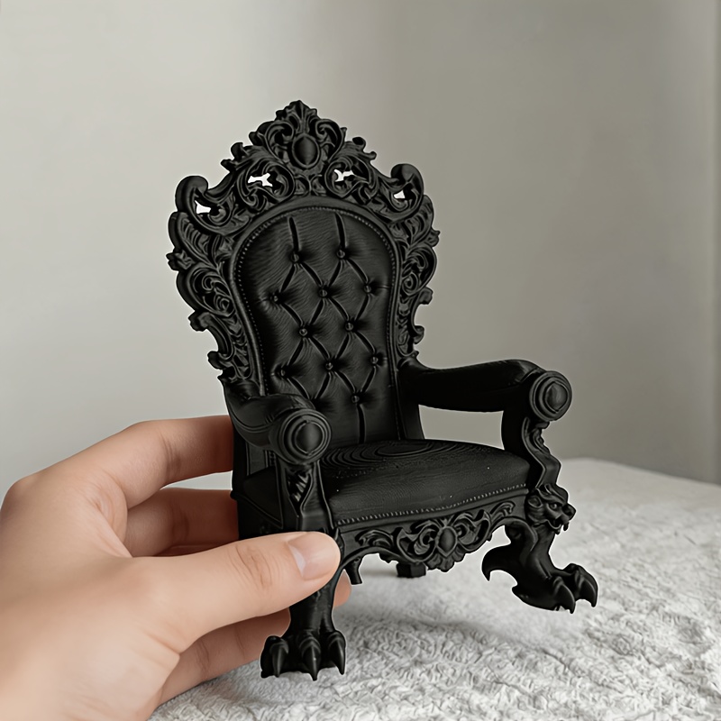 1피스 고급 왕좌 모델 – 고딕 스타일 – 다크 브라운 - Home Cinema Luxury 리뷰 및 가격
