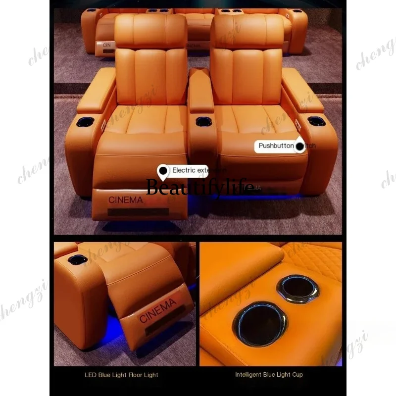 G153 고급 천연 가죽 전동 리클라이너 시네마 의자  - Home Cinema Luxury 리뷰 및 가격