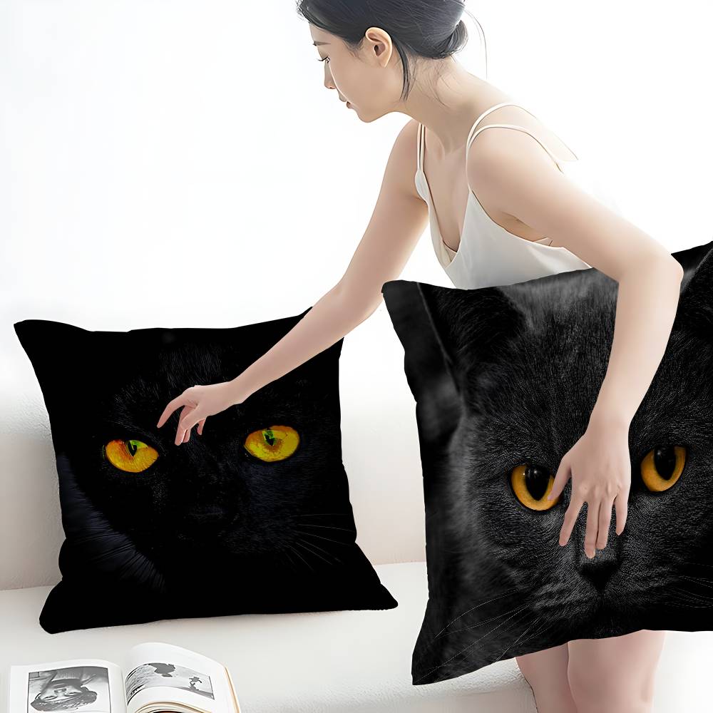 침실 및 거실 소파 장식용 검은 고양이 프린트 베개 커 - Recliner Sofa Cover 리뷰 및 가격