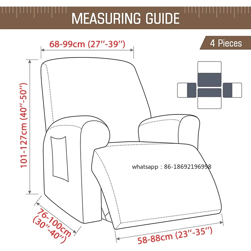 자카드 스트레치 리클라이너 소파 커버 탄성 분할형 암체 - Recliner Sofa Cover 리뷰 및 가격