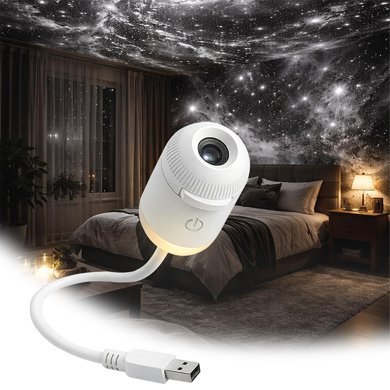 2-in-1 미니 갤럭시 스타 프로젝터 야간 조명 디밍 - Home Cinema Projector 리뷰 및 가격